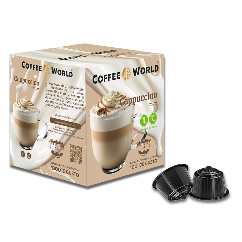 Cappuccino - 16 capsule compatibili Nescafé* Dolce Gusto*